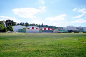 Flugzeughangar des Flugplatz Dinkelsbühl-Sinbronn EDND