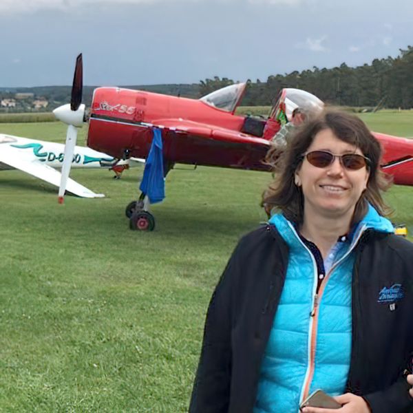 Ultraleichtflugzeug Fluglehrerin Ulrike Wüstner