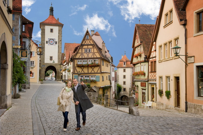 Spaziergang zum Plönlein in Rothenburg